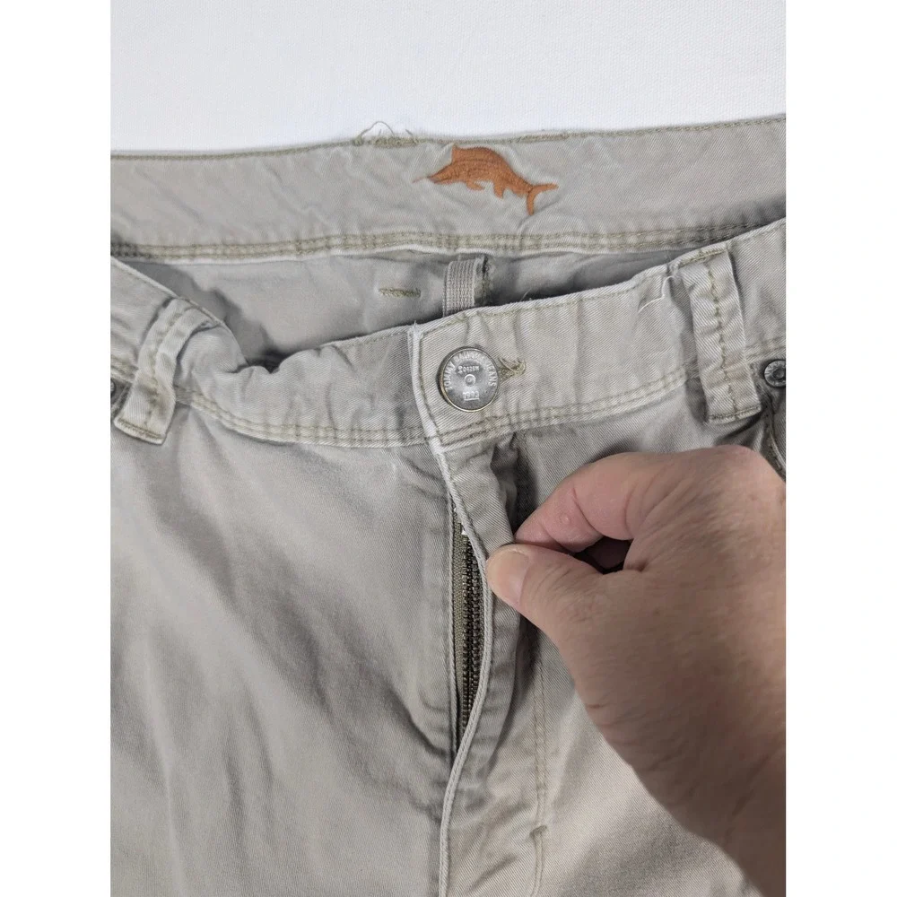 Tommy Bahama Mens Relaxed Fit Chino Pants Tan Khaki Stretch Cotton 40x30 - Picture 3 of 9
